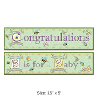 24 Pack Bulk B Is For Baby Banners