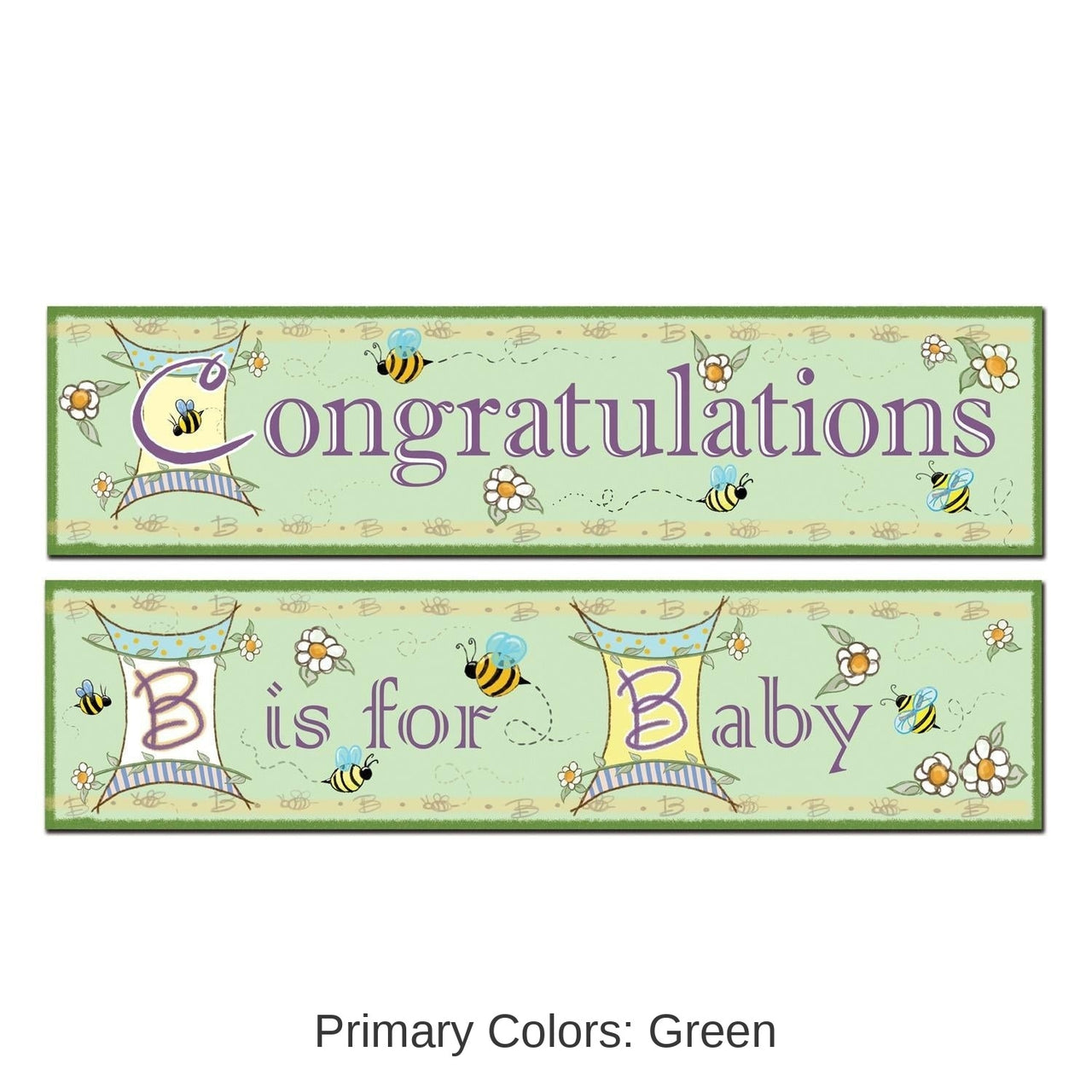 24 Pack Bulk B Is For Baby Banners