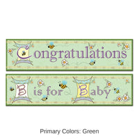 24 Pack Bulk B Is For Baby Banners