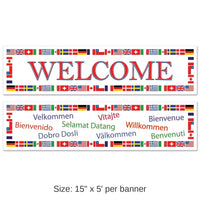 24 Pack Bulk International Welcome Party Banners