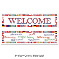 24 Pack Bulk International Welcome Party Banners