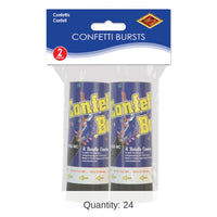 24 Piece Bulk Packaged Party Confetti Bursts