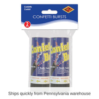 24 Piece Bulk Packaged Party Confetti Bursts