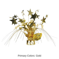 12 Pack Bulk New Year's Eve Star Gleam 'N Spray Centerpiece