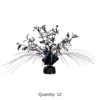 12 Pack Bulk Musical Notes Party Centerpiece - black - cerise - turquoise