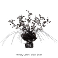 12 Pack Bulk Musical Notes Party Centerpiece - black/silver