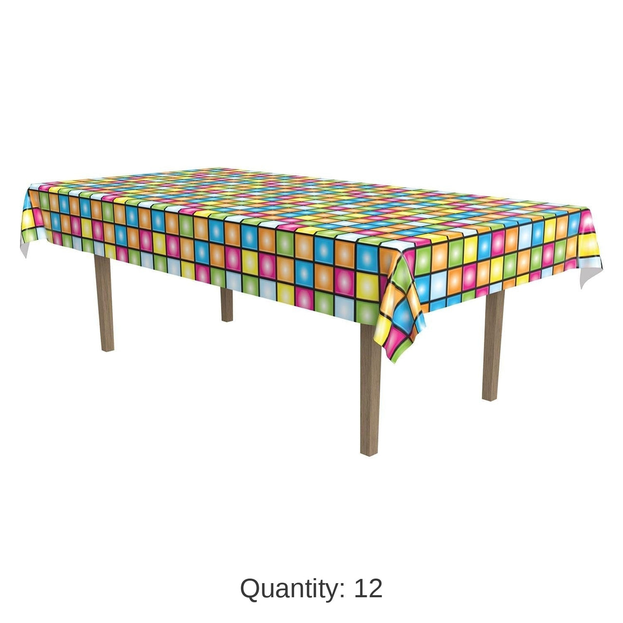 12 Pack Bulk Disco Party Tablecover