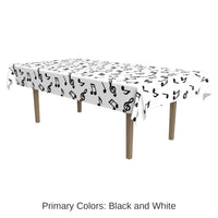 12 Pack Bulk Musical Notes Party Tablecover