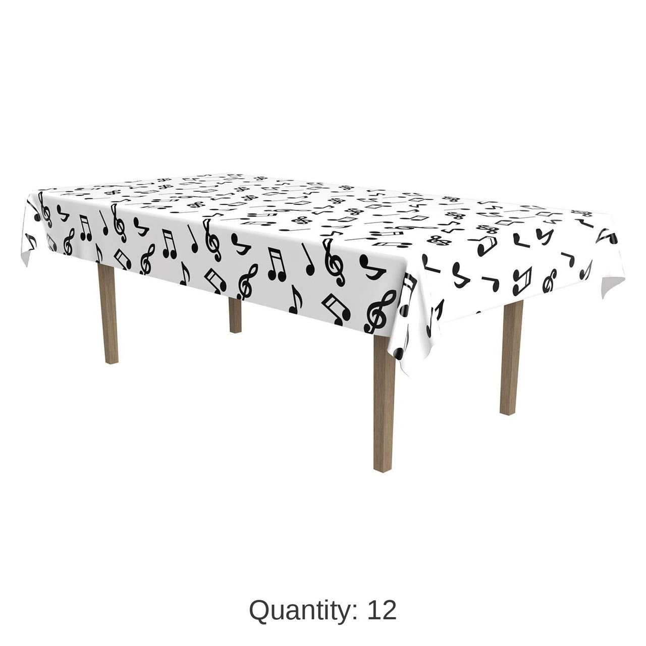 12 Pack Bulk Musical Notes Party Tablecover