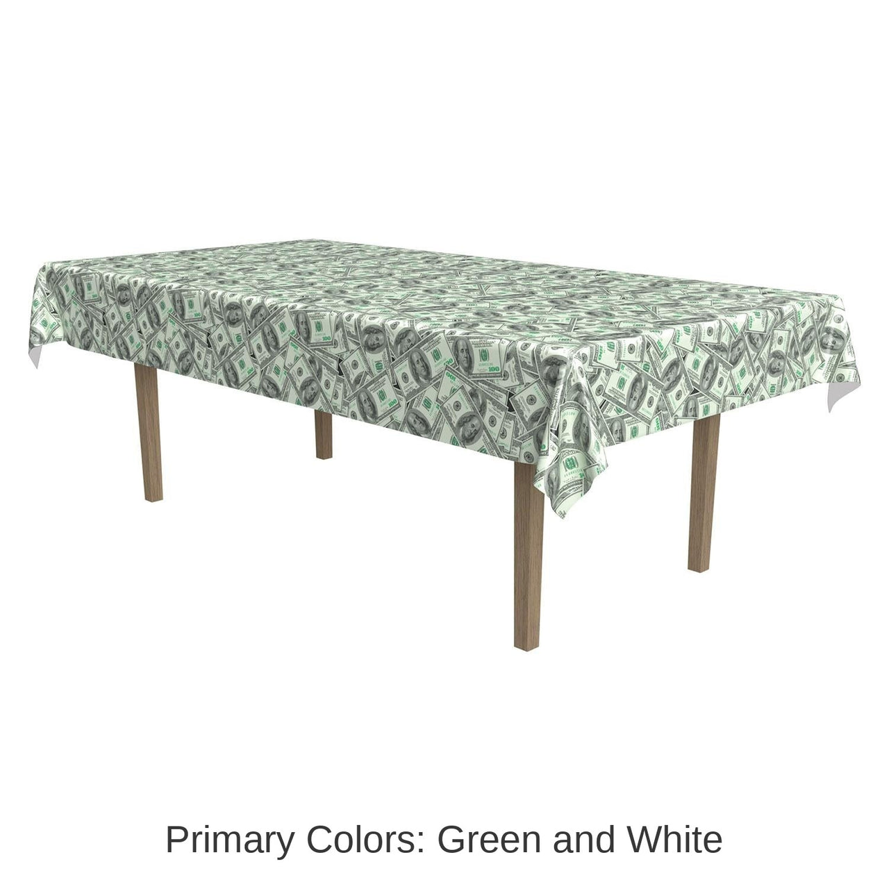 12 Pack Bulk Big Bucks Party Tablecover