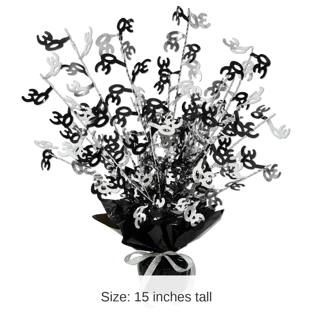 12 Pack Bulk 30th Birthday Centerpiece - black