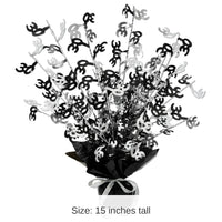 12 Pack Bulk 30th Birthday Centerpiece - black
