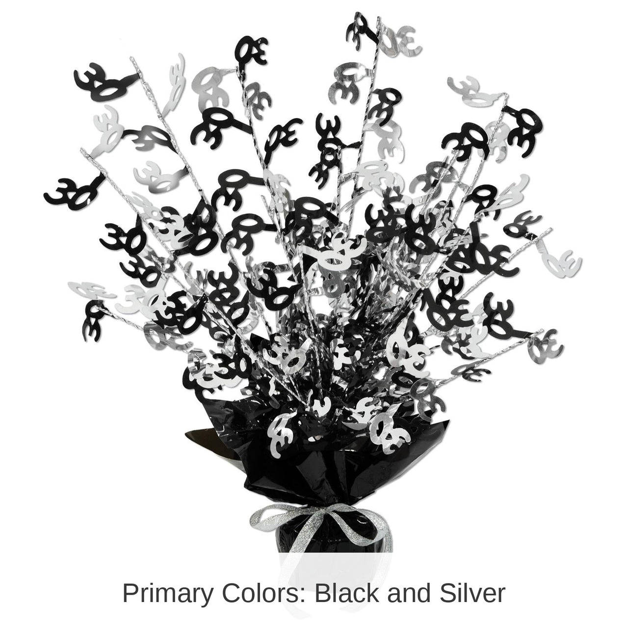 12 Pack Bulk 30th Birthday Centerpiece - black