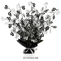 12 Pack Bulk 40th Birthday Party Centerpiece - black