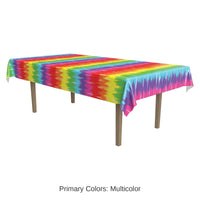 12 Pack Bulk Tie-Dyed Party Tablecover