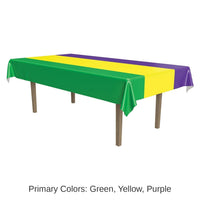 12 Pack Bulk Mardi Gras Tablecover
