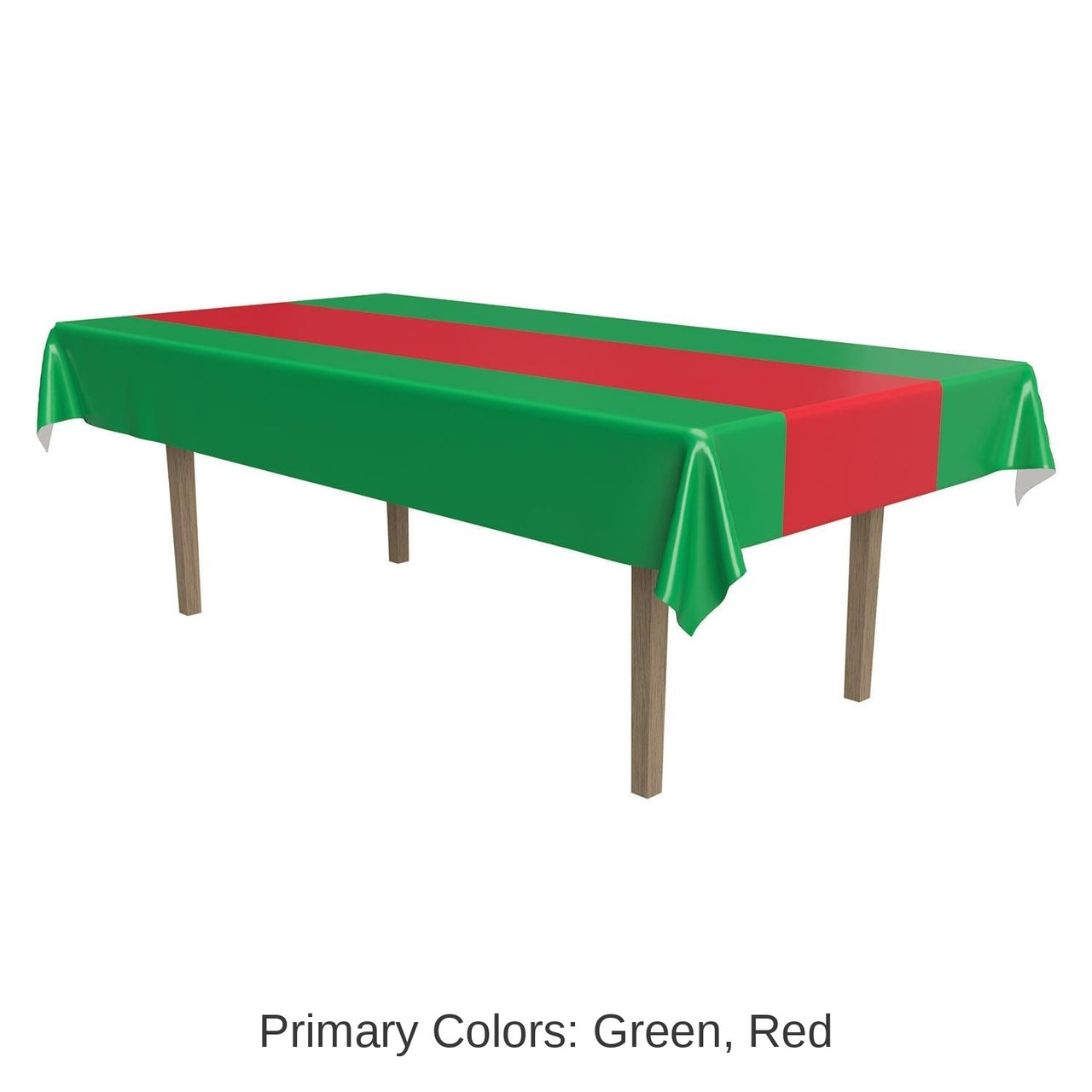 12 Pack Bulk Christmas Red/Green Tablecover
