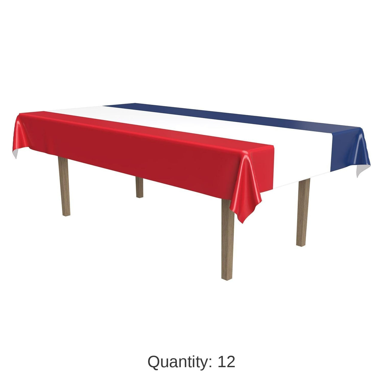 12 Pack Bulk Patriotic Party Tablecover