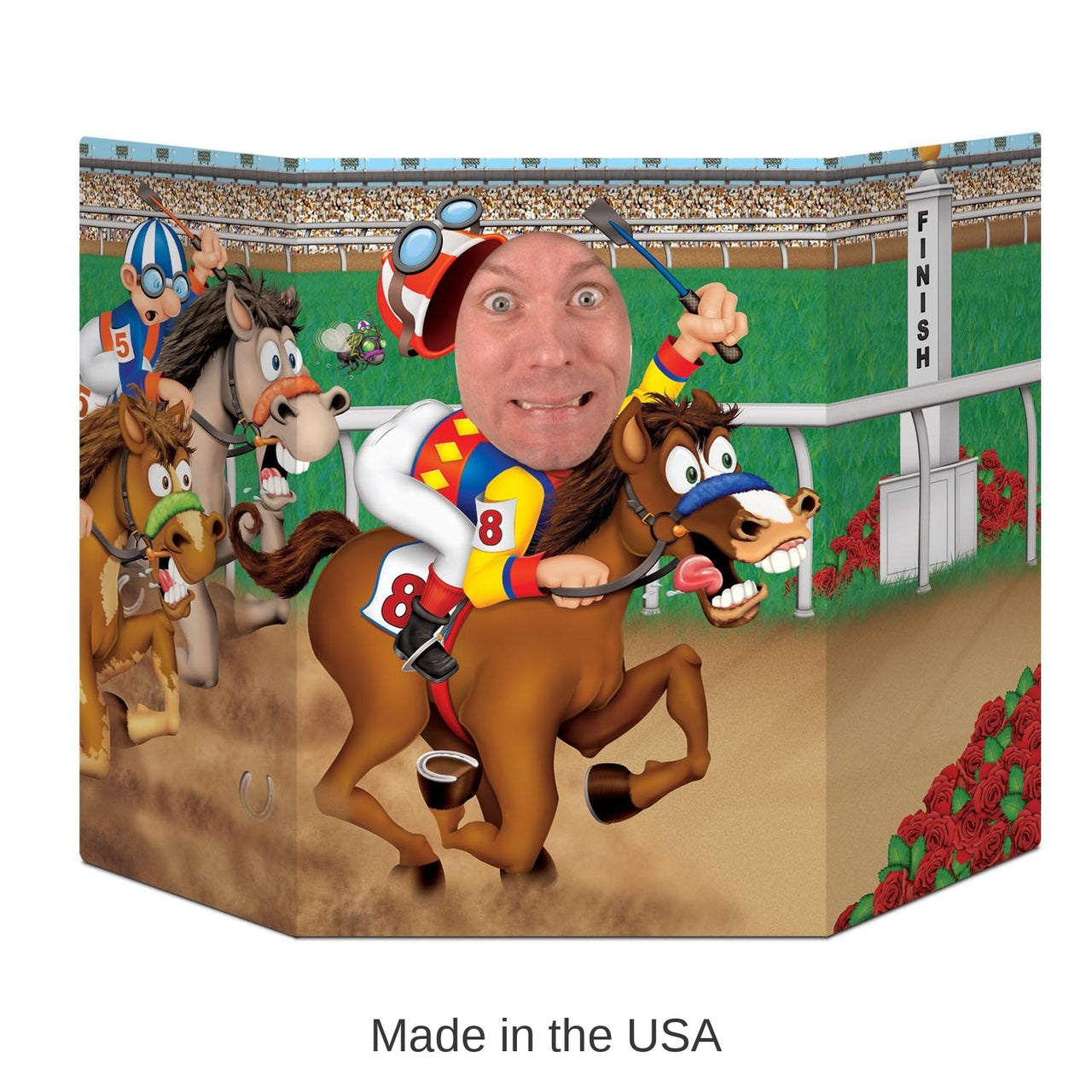 6 Pack Bulk Horse Racing Party Photo Prop