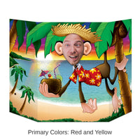 6 Pack Bulk Luau Monkey Photo Prop