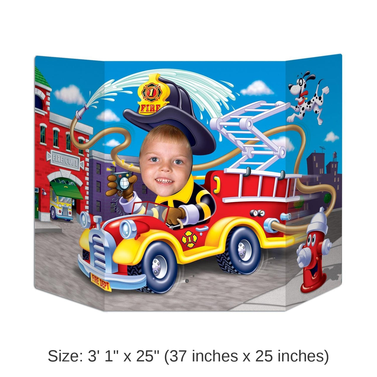 6 Pack Bulk Fire Truck Party Photo Prop