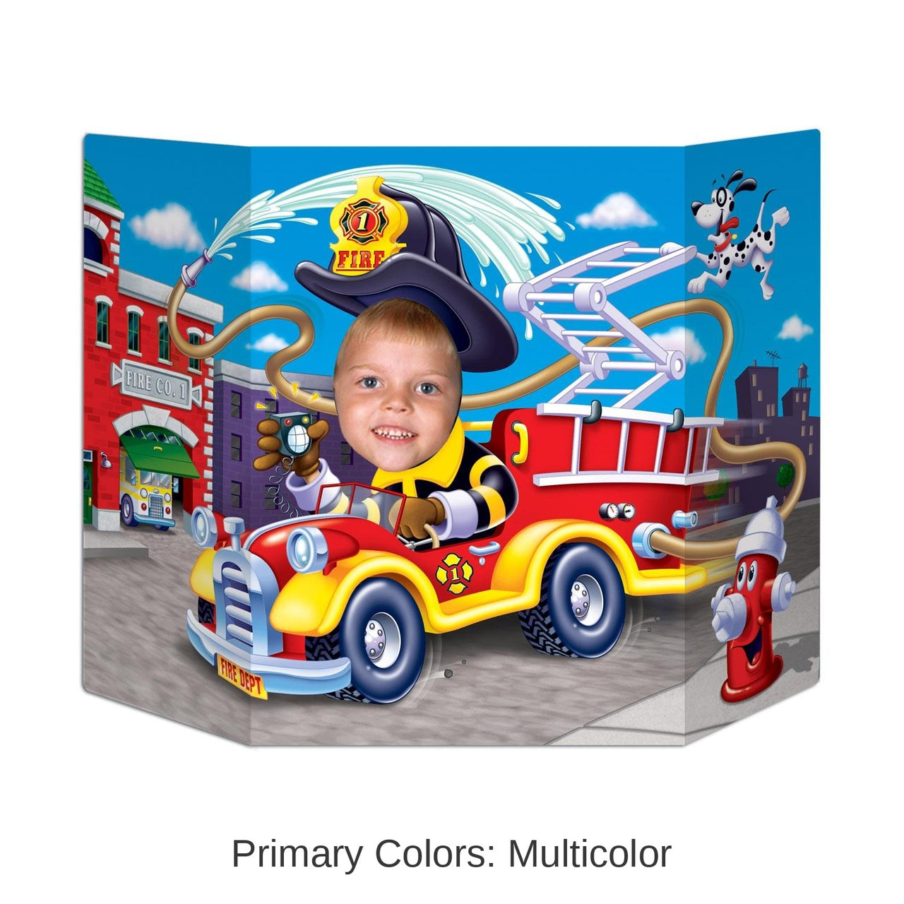 6 Pack Bulk Fire Truck Party Photo Prop