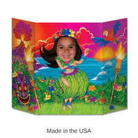 6 Pack Bulk Luau Party Hula Girl Photo Prop