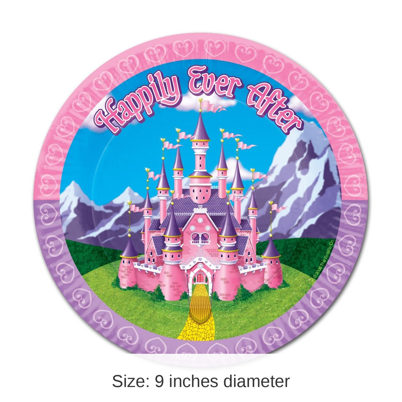 96 Pack Bulk Princess Party Paper Plates 9 inch