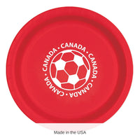 96 Pack Bulk Soccer Canada Dinner Plates 9 Inch