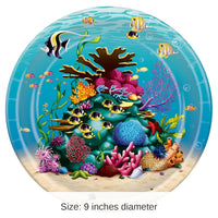 96 Pack Bulk Under The Sea Theme Party Paper Plates 9 inch
