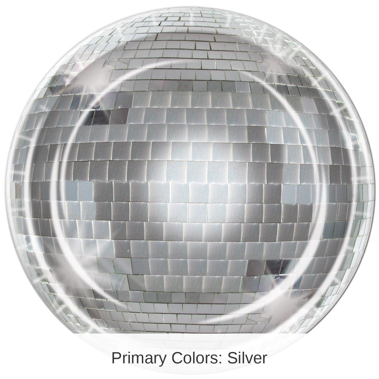 96 Pack Bulk Disco Ball Party Paper Plates 9 inch