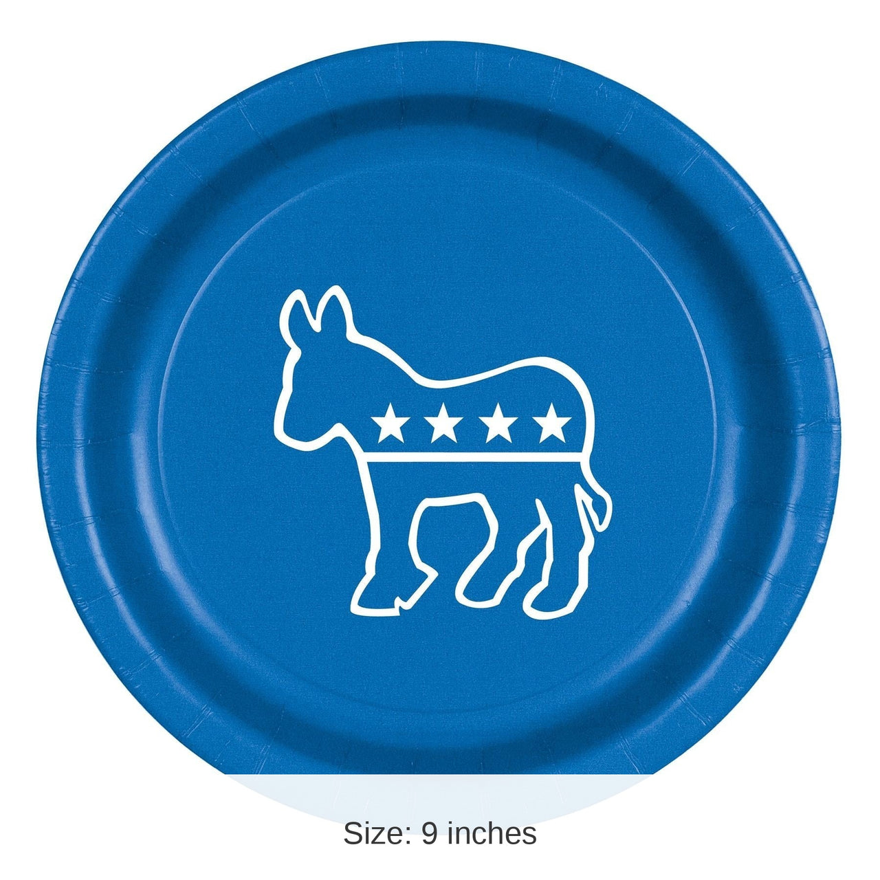 96 Pack Bulk Democratic Party Plates Blue Paper Plates 9 inch
