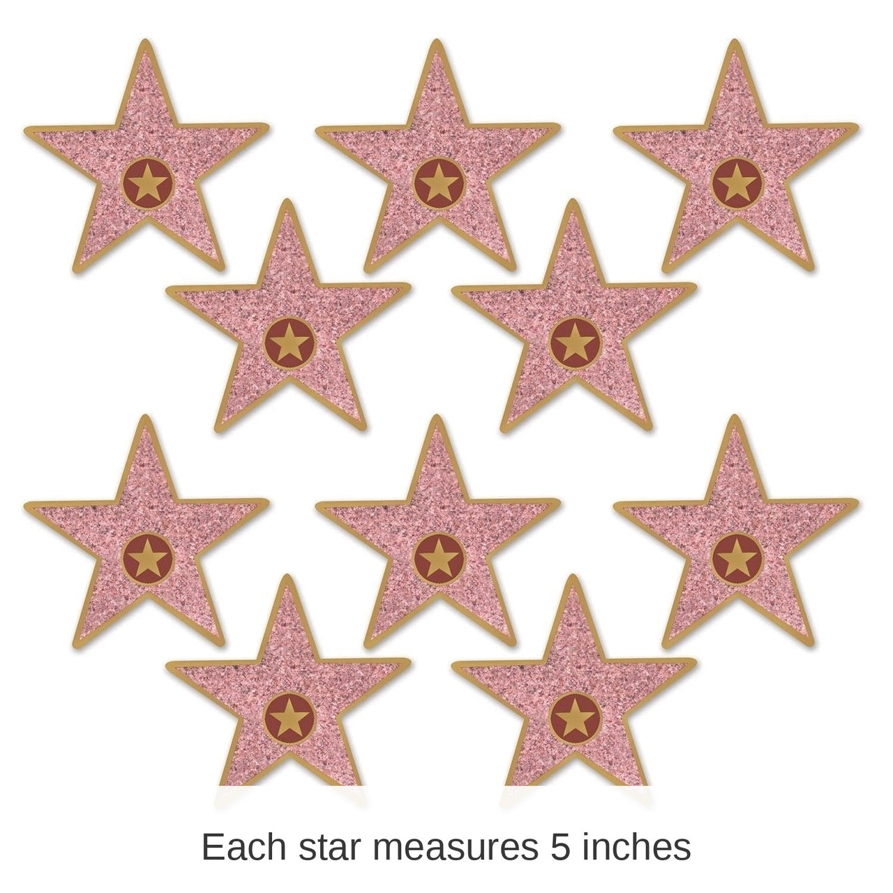 240 Pack Bulk Mini Star Party Cutouts