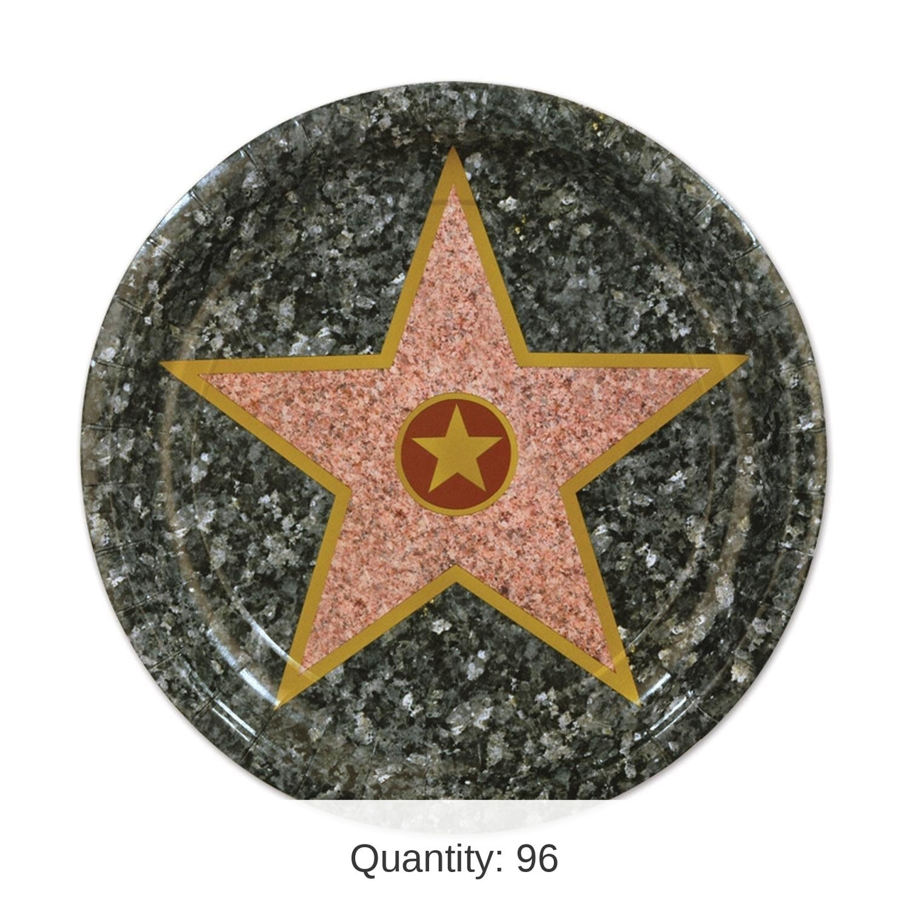 96 Pack Bulk Awards Night Star Theme Party Paper Plates 7 inch