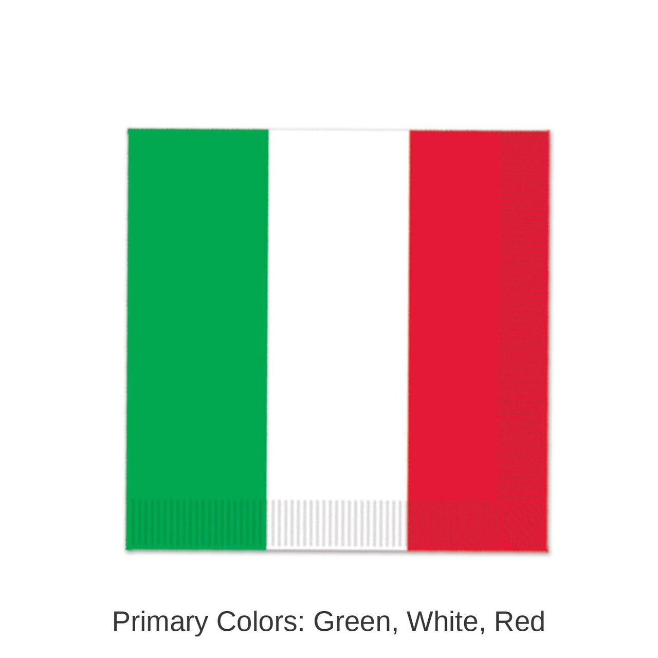 192 Pack Bulk Fiesta Red, White/Green Beverage Napkins