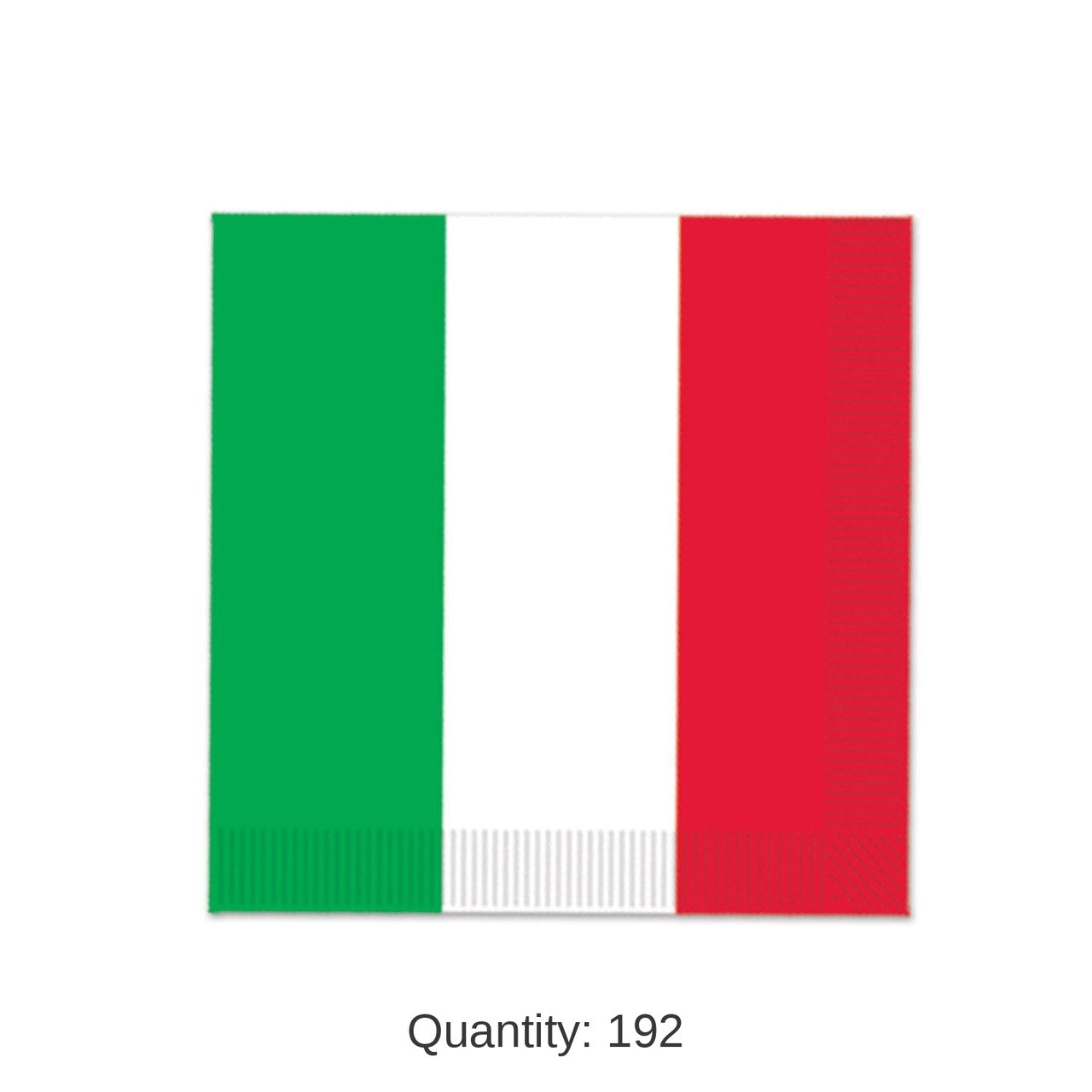 192 Pack Bulk Fiesta Red, White/Green Beverage Napkins