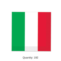 192 Pack Bulk Fiesta Red, White/Green Beverage Napkins