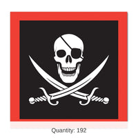 192 Pack Bulk Pirate Party Luncheon Napkins