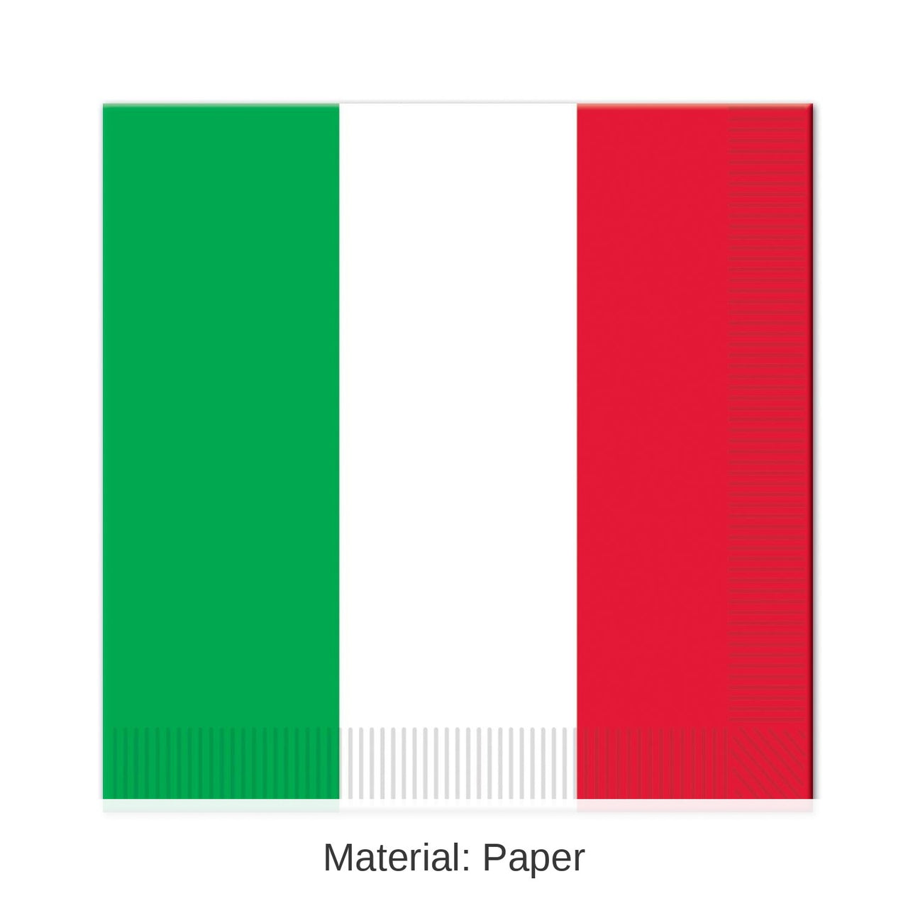 192 Pack Bulk Red - White/Green Party Luncheon Napkins