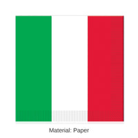 192 Pack Bulk Red - White/Green Party Luncheon Napkins