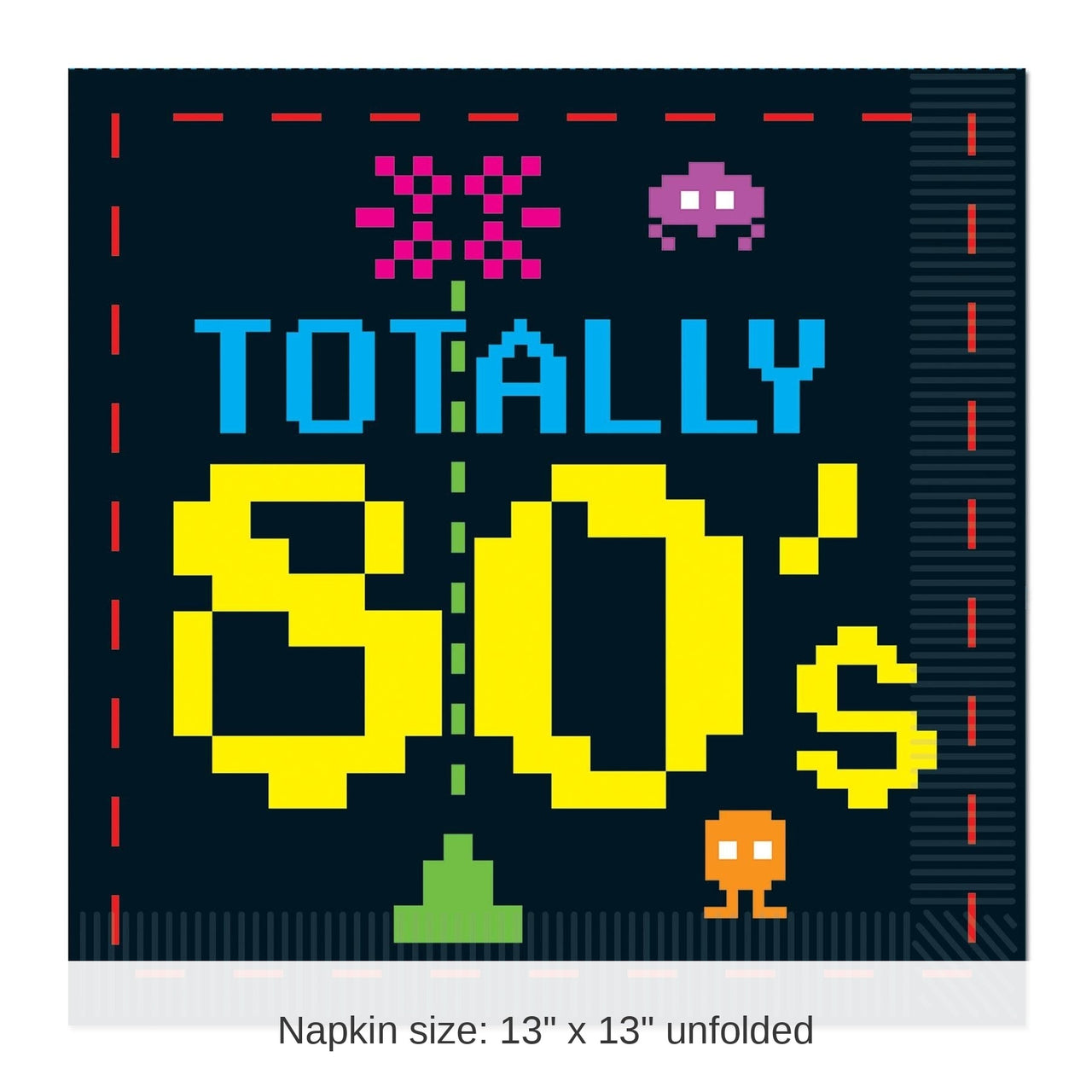 192 Pack Bulk 80's Party Luncheon Napkins