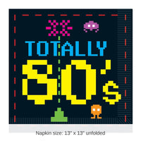 192 Pack Bulk 80's Party Luncheon Napkins