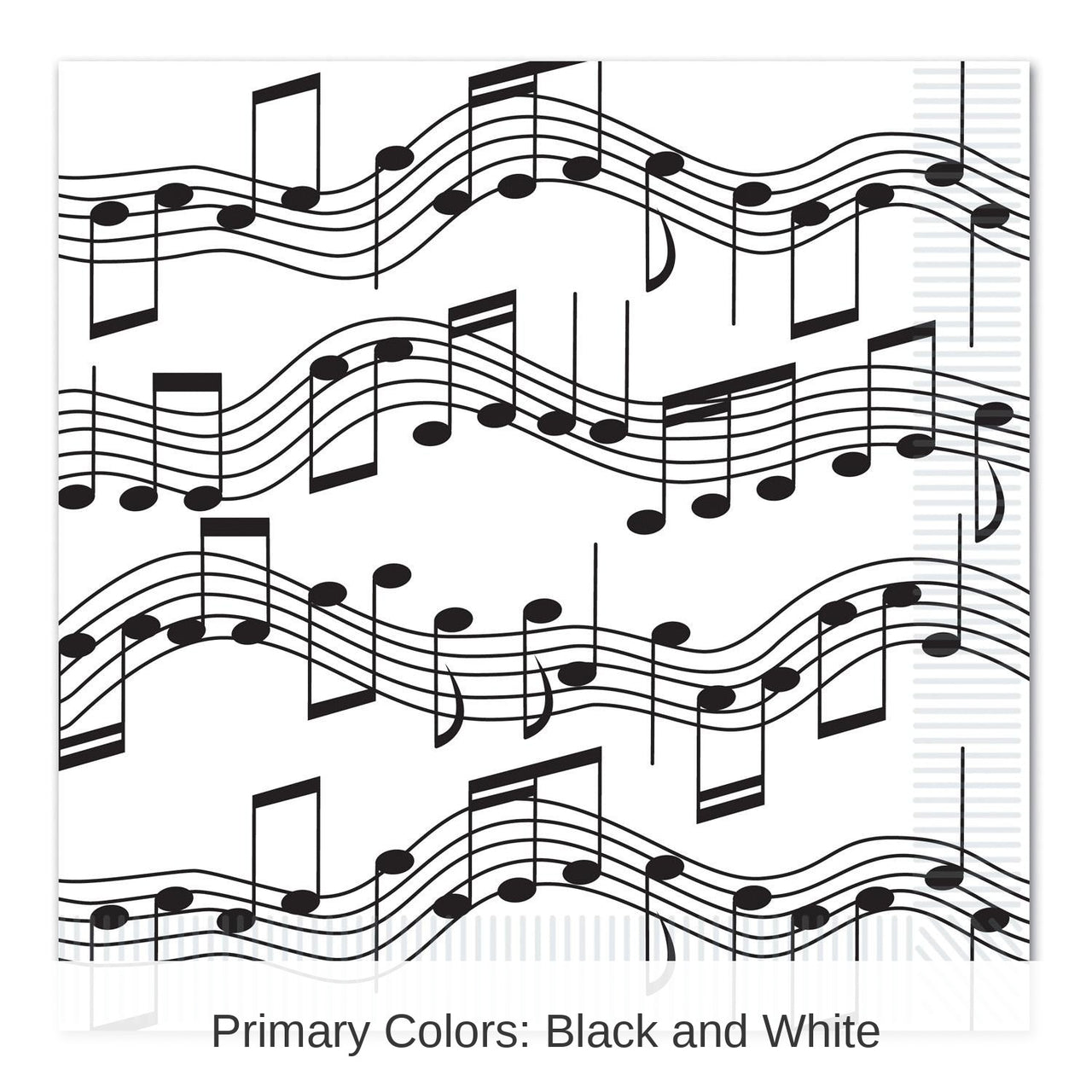 192 Pack Bulk Musical Notes Party Luncheon Napkins