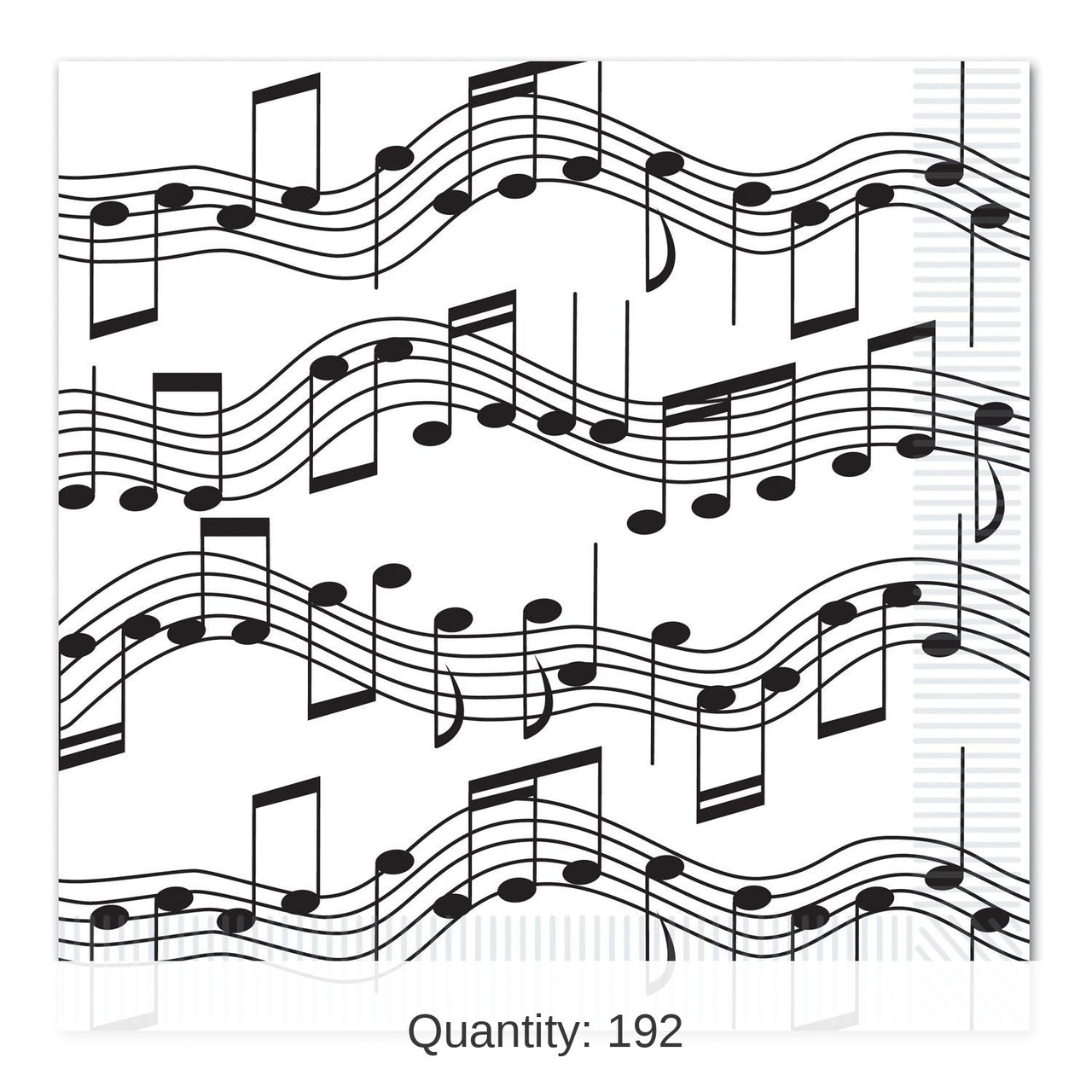 192 Pack Bulk Musical Notes Party Luncheon Napkins