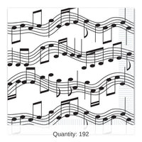 192 Pack Bulk Musical Notes Party Luncheon Napkins
