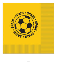 192 Pack Bulk Spain Soccer Luncheon Napkins 2-Ply