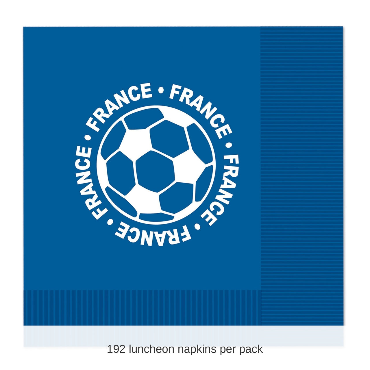 192 Pack Bulk France Soccer Luncheon Napkins 2-Ply