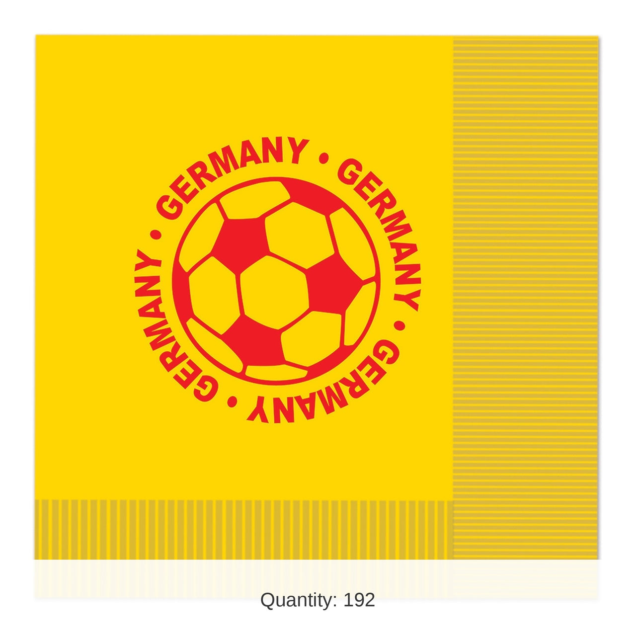 192 Pack Bulk Germany Soccer Luncheon Napkins 2-Ply