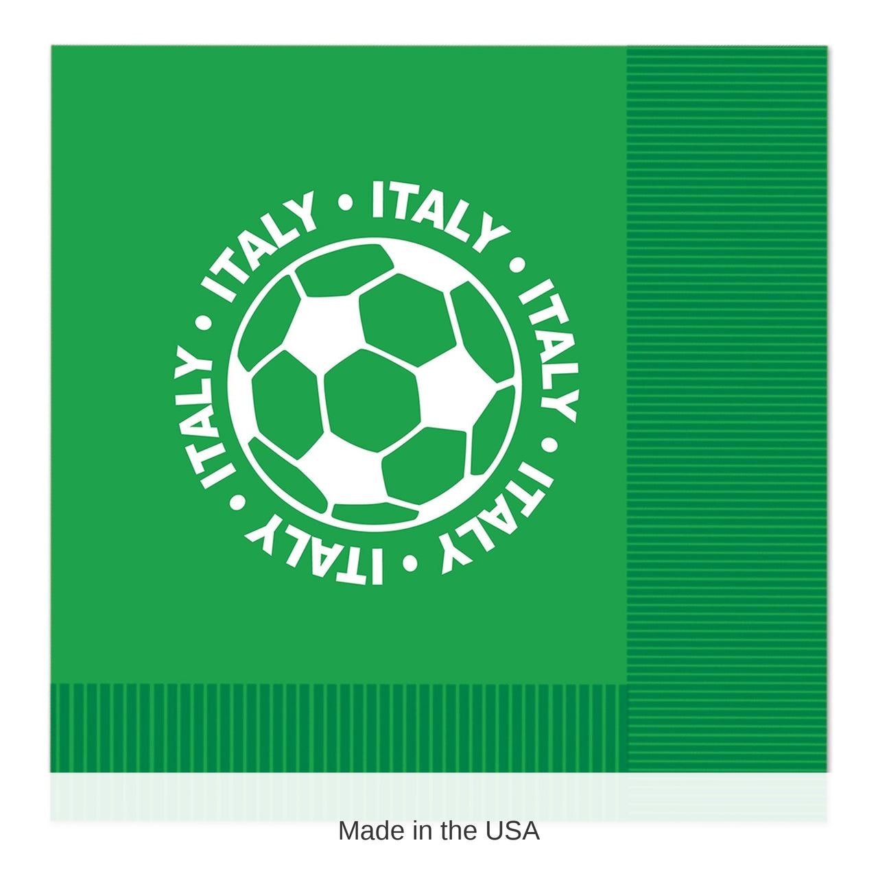 192 Pack Bulk Italy Soccer Luncheon Napkins 2-Ply
