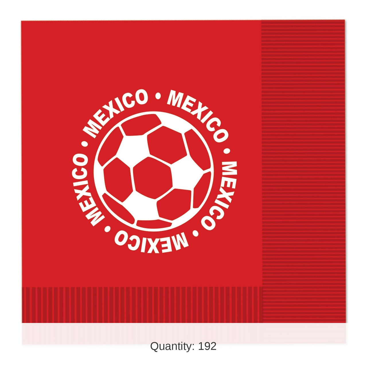 192 Pack Bulk Mexico Soccer Luncheon Napkins 2-Ply Napkins